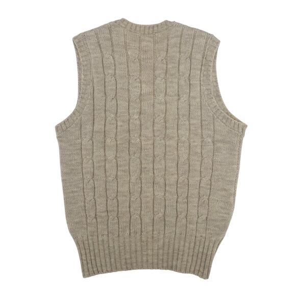 Vintage 90s Polo Ralph Lauren Wool Knit Sweater Vest Medium - Picture 2 of 5